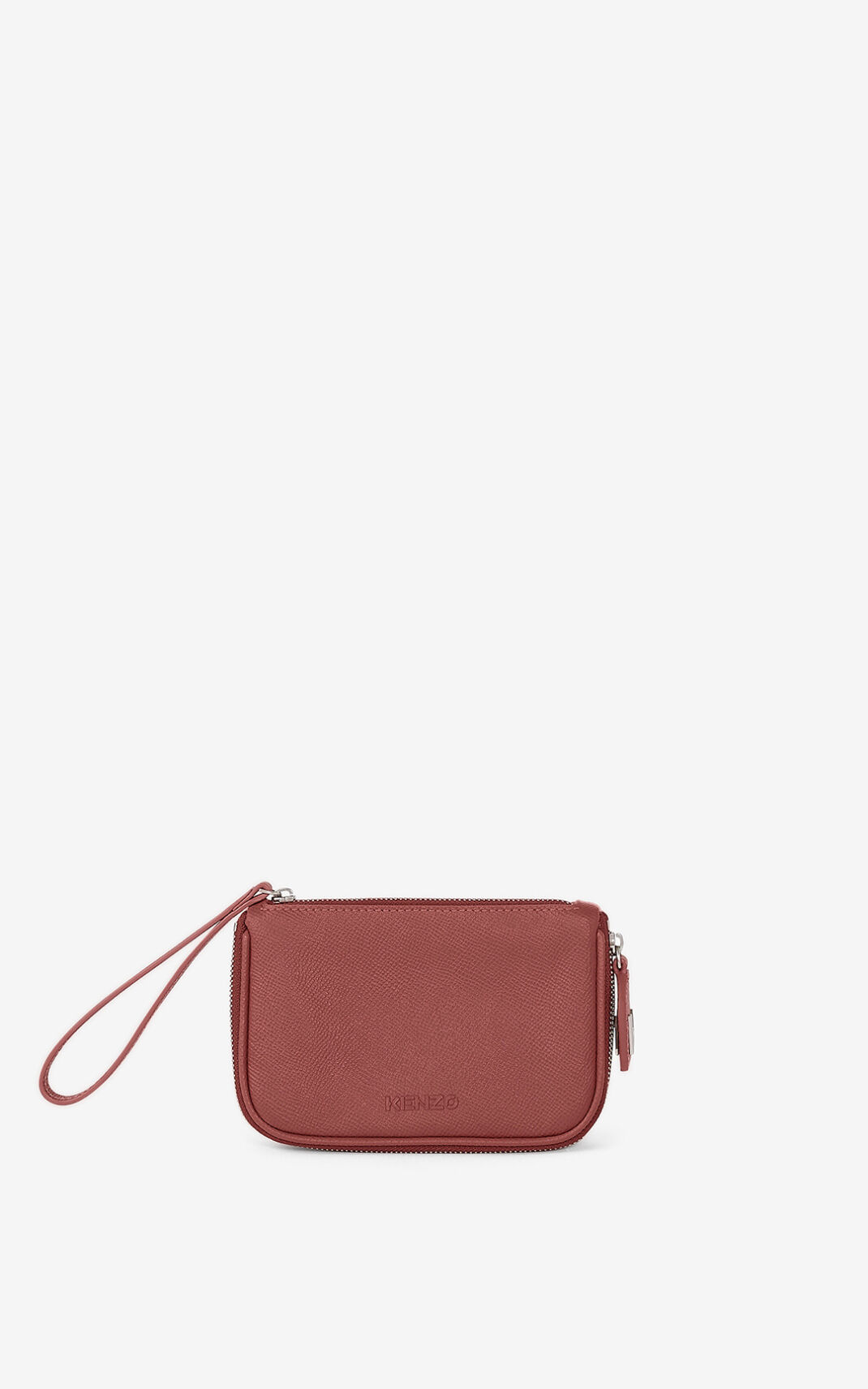 Kenzo Kompact small grained Kožne Clutch Torbe Ženske - Tamno Roze - Hrvatska YMUVLJ948